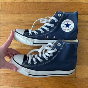 Converse Navy High-Top Sneakers